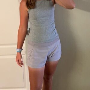 Light Grayish Purple Workout Shorts